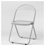 Modern Metal Acrylic Folding Chair - Room Essentials - Retail: $50