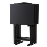 Just 2 Peakform TV Tray Set Wood Black  (Missing Two Tables- Retail: $55
