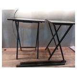 Just 2 Peakform TV Tray Set Wood Black  (Missing Two Tables- Retail: $55