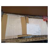 Wood and Metal Dorm Writing Desk with Storage Natural - Room Essentials - Retail: $85