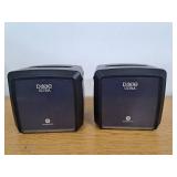 Dixie Tabletop Napkin Dispenser, 7.6 x 6.1 x 7.2, Black, 2 Pack