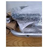 Medline Shower Bath Chair with Back and Padded Armrests  Height Adjustable  Supports up to 350 lbs.  White - Retail: $70