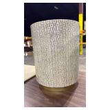 Modern Geometric Pattern Side Table - Retail: $175