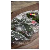 Holiday Pine Wreath with Red Berries 2 pack mini  - Retail: $25