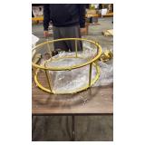 Gold Finished Modern Chandelier Frame - Retail: $225