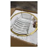 Gold Finished Modern Chandelier Frame - Retail: $225