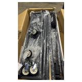 Chrome Wire Shelving Unit with Wheels - Retail: $85