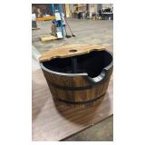 Wooden Barrel for fountain, top piece only (no pump) - Retail: $199