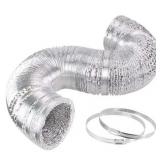 iPower 1-Pack 6  x 16ft Aluminum Duct Hose  Non-Insulated Flexible Ventilation for Grow Tents  Dryers & HVAC - Retail: $97