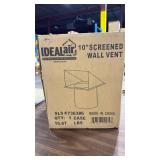 Ideal Air 10-inch Screened Wall Vent - Retail: $25