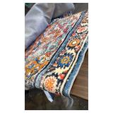 Persian-Style Area Rug in Blue and Orange - Retail: $299