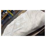 White Cotton Percale Duvet Cover Set - Retail: $89