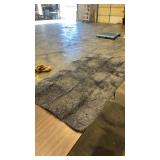 Plush Gray Shag Area Rug - Retail: $89