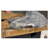 Prestige Skyline 18 in. Back to Back Shower Door Handle Towel Bar in Matte White - Retail: $449