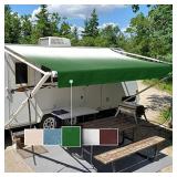 RV Awning Fabric Replacement Standard Grade Premium Vinyl 1000D Universal Fit 12-22 Feet Cold-Crack Tested at -25Â°F Reinforced RV Awning Replacement Fabric(16