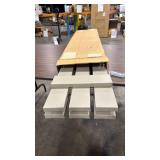 12 W x 50 H Lifetime Vinyl  TailorMade Three Board Spaced (2 Batten)  Board-n-Batten Shutters  w/Shutter-Loks (Per Pair)  Clay - Retail: $199