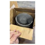 Modern Grey Ceramic Dinnerware Set 12 piece - Retail: $89