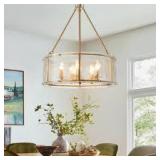 Gold Finished Modern Chandelier Frame - Retail: $225