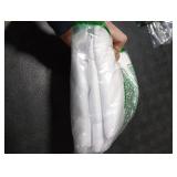 Chyhomenyc White Curtains 54 Inch Length 2 Panels, Faux Linen Textured Semi Sheer Light Filtering Soft Airy Rod Pocket Window Treatment Drapes for Living Room Bedroom, 30Wx54L Inch, Set of 2