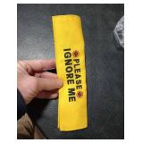 KISJO Please Ignore Me Dog Leash Sleeve, Funny Yellow Alert Hanging ID Patch Tag, Do Not Pet in Training Leash Wrap, Pet Birthday Gifts for Dog Owners
