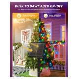 Brightown 2 Pack Solar Christmas String Lights Outdoor, Total 144Ft 400 LED Twinkle Fairy Lights Waterproof with 8 Modes Auto On/Off for Patio Tree Garden Party Home Wedding Decorations (Multicolor) M