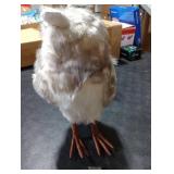 Decorae Fake Stuffed Owl Figure (Gray Spotted), for Craft, Halloween Prop or Christmas Tree Topper