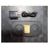 TAMOXI Wireless Charger, 10W Max Dual Charging Pad for iPhone 17/16/15/14/13/12/11/XR/X/8, Airpods 4/3/2/Pro, Samsung Galaxy S25/S24/S23/S22/S21, QC 24W Adapter, Charging Adapter