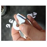 Gansita 7 Pair Drop Ceiling Hooks for Hanging,White Heavy Duty Ceiling Hooks,Metal T-Bar Hooks,Suspended Ceiling Tile Hook Ceiling Clips for Home Classroom Grid Office & Decorations