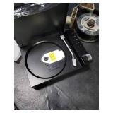 CD Player for Home, CD Player with Hi-Fi Speaker Bluetooth Transmitter and Reciever,Timer,LED Display,FM Radio Built-in Dual Speakers Support USB/AUX Headphone Jack (Black)