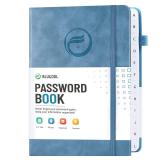 Password Book with Alphabetical Tabs, Hardcover Password Keeper, Password Notebook Organizer for Computer and Internet Address Website Login, Gifts for Home and Office, 5.3