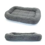 Enjoying Cat Mat Bed 10 x 15 Pet Bed with Pillow Around for Puppy Kitten Curled Sleeping Beds for Carrier/Crate Small Dog Cushion, Anti Skid Bottom, Small