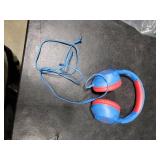 Kids Headphones for School, 85/94 dB Volume Limit, Wired Over Ear Headphones for Kids Boys Girls with Microphone, Foldable Stereo Sound 3.5mm Wired Cord for Kindle Tablet Airplane Travel, Blue