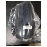 Buganda Memory Foam U-Shaped Contour Toilet Rugs, Non Slip Absorbent, Thick Soft Washable Bathroom Mat, Floor Carpet Bath Rugs Mat for Toilet Base (24 x 24, Black)