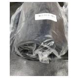 Buganda Memory Foam U-Shaped Contour Toilet Rugs, Non Slip Absorbent, Thick Soft Washable Bathroom Mat, Floor Carpet Bath Rugs Mat for Toilet Base (24 x 24, Black)