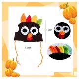 Thanksgiving Cats Costume Cat Turkey Drumstick Hat for Small Dog Kitten Thanksgiving Party Costume Cosplay Accessory Headwear