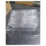 Luckore 10 Pack Clear Fridge Organizer, Stackable Refrigerator Organizer Bins with Lids, Fridge Storage Containers for Kitchen, Food, Cabinets, Fruits, Vegetables, Cereals