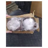 PRONOUS Brown Winsor Chair Cushions with Ties, Dining Kitchen Chair Seat Pads Non Slip Removable Washable Cover 17x16 2 Pack