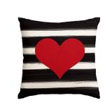 AVOIN Love Heart Throw Pillow Cover, 18 x 18 Inch Holiday Valentine