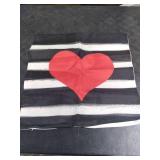 AVOIN Love Heart Throw Pillow Cover, 18 x 18 Inch Holiday Valentine