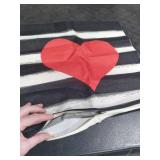 AVOIN Love Heart Throw Pillow Cover, 18 x 18 Inch Holiday Valentine