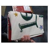 Artscope Christmas Tree Snowman Throw Pillow Covers 18x18 Inch Set of 4, Let It Snow Holly Jolly Winter Hoilday Christmas Decoration Pillow Cases for Home Sofa Couch Decor-Red