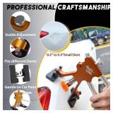 Super PDR 74PCS Car Dent Repair Kit, Small Dent Puller Kit, Adjustable Metal Dent Remover Tools with 58PCS High Viscosity Pull Tabs for Auto Body Large & Small Dents, Door Ding, Hail Damage