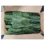 Hananona 50 Pcs Artificial Pine Branches Christmas Greenery Plants Pine Needles DIY Cedar Picks and Sprays Accessories for Christmas Garland Wreath Craft and Home Decor (50, Green)