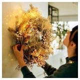 JMEXSUSS 2 Pack Fairy Lights Battery Operated with Remote, Total 200 LED 66ft Battery Powered Christmas Lights, 8 Modes Twinkle String Lights for Bedroom, Indoor Christmas Tree Decor, Warm White