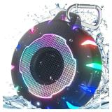 HEYSONG Waterproof Shower Bluetooth Speaker, Durable & Portable with Clear Sound, Ideal for Shower, Pool, Beach & Kayaking Great Gift for All Ages