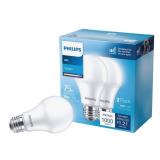 Philips LED Frosted Dimmable A19 Light Bulb - EyeComfort Flicker Free - 12.2W=75W - 1100 Lumen - Daylight (5000K) - E26 Base - Indoor - Title 20 - Pack of 2