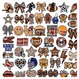 Wavwavw BulkPcs Themed Iron on Patches with Words Embroidered Sew on Cloth Colorful Multiple Styles Iron on Patches for Clothes Hats Backpacks Jackets Accessories Souvenirs Gifts(Football)