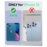 OCASE Compatible with iPhone 13 Wallet Case, PU Leather Flip Folio Case with Card Holders RFID Blocking Kickstand [Shockproof TPU Inner Shell] Phone Cover 6.1 Inch 2021 (Litchi Rose)