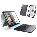ESR for iPad Air 13 (M3/M2) 2025/2024 Case with Keyboard, Magnetic Detachable Keyboard, Portrait/Landscape Modes, Large Click-Anywhere Trackpad, Backlit Keys, Shift Series, Dark Gray