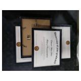 upsimples Certificate Frame with High Definition Glass, 8.5 by 11 Picture Diploma Document Frames for Wall and Tabletop, Black 4 Pack